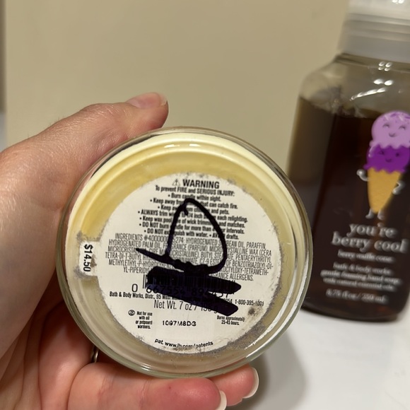 Bath and Body Works Berry Waffle Cone soap and candle - Picture 3 of 4
